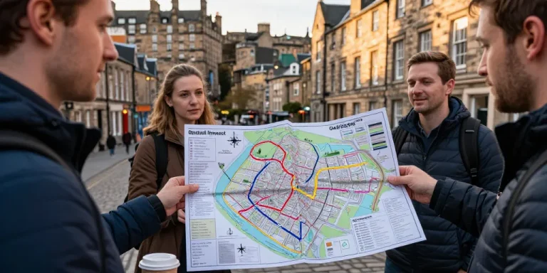 edimbourg carte touristique