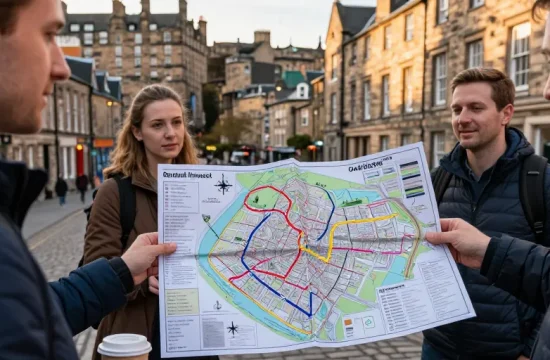 edimbourg carte touristique